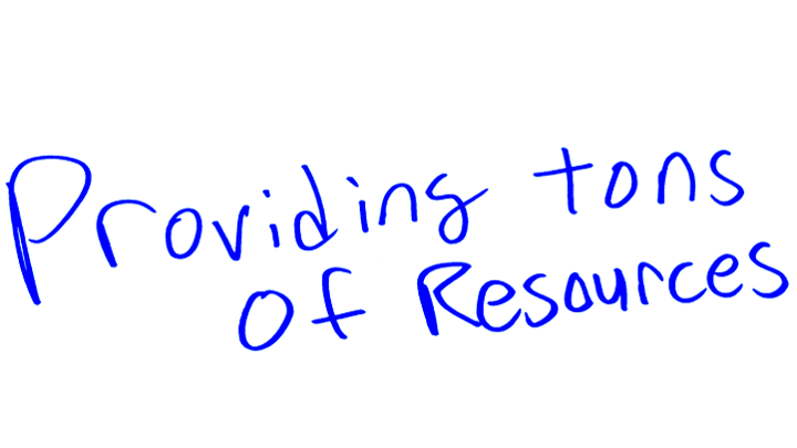Providing tons of resources